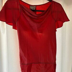 Tracy Reese Corral Silk Blouse